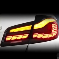 Feux arrière LED pour BMW Série 5 F10 F18 2010-2017, kit de remplacement Plug and Play, design écailles de dragon, accessoires auto