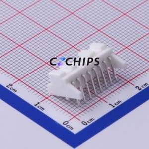 S08B-PASK-2(LF)(SN) Wire-to-Board Pin Header Bent Lead Through Hole,P=2mm Connector 1x8P 2mm Right Angle Insert PA - Product Image 2