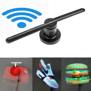 3D Hologram Reclame Led Fan Mini 3d Holografische Projectoren Machine Imaging Hologram Fan Remote Mobiele Reclame Display