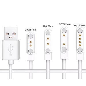 Cable de carga magnético <span class=keywords><strong>para</strong></span> reloj inteligente, <span class=keywords><strong>cargador</strong></span> de 2 pines, 4 pines, USB 2,0, venta al por mayor de fábrica - Product Image 2