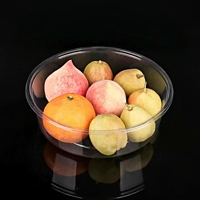 Vente chaude Durable En Plastique Transparent Boîte De Découpe De Fruits Pastèque Salade De Fruits Conteneur D'emballage Transparent Fruits Frais Coupés
