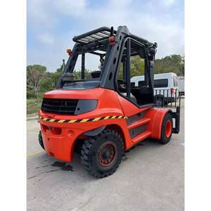 Montacargas diésel de segunda mano de 8 toneladas, de 2 etapas, para uso en almacenes y granjas, motor de combustión interna, para Linde - Product Image 2