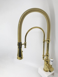 Thiết kế hiện đại Brass Vòi Nước Nhà Bếp High End Brushed Vàng bồn rửa vòi nước với van gốm đơn xử lý bao gồm bộ lọc - Product Image 4