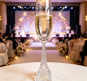 Ensemble <span class=keywords><strong>de</strong></span> verres <span class=keywords><strong>à</strong></span> champagne Tour Eiffel en gros, gobelets <span class=keywords><strong>à</strong></span> <span class=keywords><strong>vin</strong></span> en <span class=keywords><strong>cristal</strong></span> sans plomb pour bars, restaurants et événements - Product Image 1