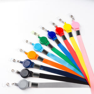 Cordon en nylon DingHong avec porte-carte d'identité, style classique pour événements de bureau, logo personnalisé, sangle en polyester écologique - Product Image 4