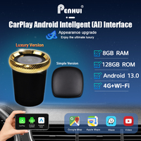 Boîte de diffusion sans fil Penhui Carplay Ai Box Android Auto pour voitures, WiFi puissant, Bluetooth, assistant vocal, navigation PS