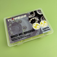 Indicateurs de boulons de roue 32MM, 65 pièces par kit, en POM, pour vérification des boulons de roue lâches de voiture, Free 32