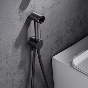 1706 Handheld Bidet Sprayer <strong>Bathroom</strong> Toilet Brass <strong>Shattaf</strong> High Pressure Bidet Faucet Diaper Sprayer Set with Hose Attachment - Product Image 4