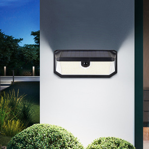 Solar Powered Outdoor Wall <b>Light</b> <b>Led</b> Human Body <b>Sensor</b> Water Resistant For Garden Courtyard Lighting - Product Image 1