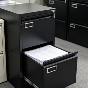 Armoire de classement mobile en acier à <span class=keywords><strong>2</strong></span> tiroirs, étagères mobiles, armoires de classement, armoire de rangement de documents de bureau pour l'organisation des dossiers - Product Image 2