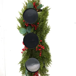 Decorazione Della casa Di Natale Tre Testa di Candela Titolare del desktop Candeliere