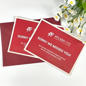 Tarjetas de Visita Personalizadas de Seguridad contra Incendios, Postales con Mensajes para Notificaciones de Propiedad - Product Image 3