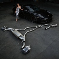 Système d'échappement Catback en alliage de titane poli miroir de qualité intermédiaire DZ pour BMW Série 3 320i/325i/330i E90 2.0L/2.5L/3.0L 1.5mm