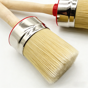 Pinceau à peinture ovale de qualité industrielle et <span class=keywords><strong>bricolage</strong></span> CTCK001, manche en bois # Outil de peinture professionnel de 3,5 pouces, taille 14, avec garantie de 3 ans - Product Image 5