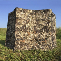 Abri de chasse monocouche à vision panoramique à 270 degrés - Tente de chasse camouflage pop-up, échantillon de test 1 pièce