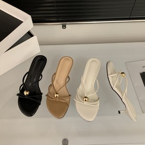 Sandalias Planas de Piel Sintética para Mujer, Ligeras, de Verano, con Punta Cerrada, Diseño Moderno, Suela de Goma - Product Image 3