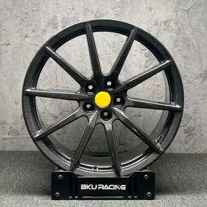 Cerchio in Fibra di Carbonio Forgiato Bku 5x114.3 per Ferrari SF90 296 GTB 458 Spider F430 F8 19 20 21 Pollici, Cerchio in Lega Concavo Profondo di Lusso - Product Image 5