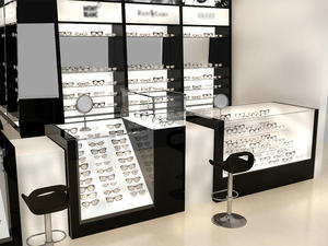 معرض متجر البصرية الداخلية تصميم زخرفة الأثاث مخصص نظارات عرض خزانة حائط ل النظارات الشمسية مول كشك - Product Image 6