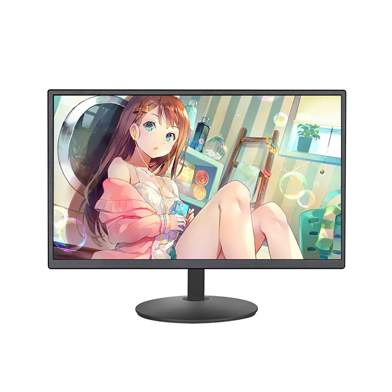 Monitor de montaje en pared OEM 1080P, alta definición, 18,5, 19,5, 21,5, 24 pulgadas, para ordenador de escritorio, lcd, para videojuegos, FHD