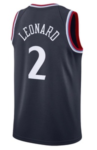 Nuevas Camisetas de Baloncesto de Manga Corta Transpirables de Alta Calidad para Equipos Clipper con Logotipo Personalizado Bordado en 3D - Product Image 5