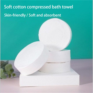 Bán buôn phân hủy sinh học xách tay bông mở rộng khăn tắm kích thước lớn dùng một lần nén mặt khăn trang điểm loại bỏ làm sạch - Product Image 4