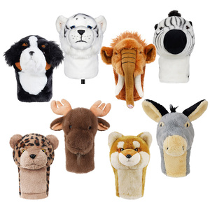 Ensemble cadeau d'accessoires de golf de haute qualité, housses de tête de club de golf personnalisées en peluche, housses de tête de driver de golf en forme d'animaux - Product Image 5