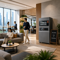 Distributeur automatique intelligent JK89 de café froid, thé et soda, 200 saveurs, kiosque de boissons pétillantes, IoT Cloud pour appartement, bureau, parc