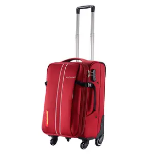 2021客户设计红色旅行箱a轮盘行李箱皮革套装软行李箱拉杆包