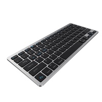 Havit HV-KB220BT Schlanke Flache Desktop-Tastatur, BT, 78 Tasten, Wiederaufladbar, Tragbar, Kabellose Tastatur für Tablet und Laptop