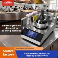Cuisinière à wok entièrement automatique Saimikong, commande vocale AI, écran tactile, technologie d'induction intelligente