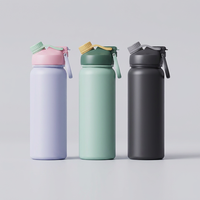 Bouteille isotherme en acier inoxydable de 40 oz, anti-fuite, compatible lave-vaisselle, avec sangle, pour la gym, la randonnée et le sport