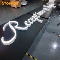Enseignes lumineuses LED en acrylique PVC 3D personnalisées pour hôtels, lettres alphabétiques, pour publicité automobile et d'entreprise, panneaux publicitaires extérieurs