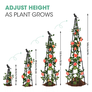 Grand support de plante à 4 niveaux pour plantes en pot intérieur extérieur jardin fleur étagère maison balcon décor présentoir - Product Image 2