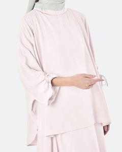 เสื้อผ้ามุสลิมแบบดั้งเดิมใหม่ชุดจั๊มสูทผ้าคาดเอวเข้ารูปปักลายสีฟ้าน้ำแข็ง - Product Image 4