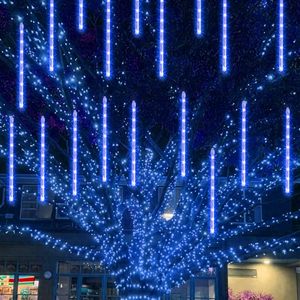 Luces de Navidad con Efecto de Lluvia de Meteoros, Luces LED de Exterior en Forma de Gota de Lluvia, Impermeables, para Jardín, Patio, Decoración Navideña - Product Image 2