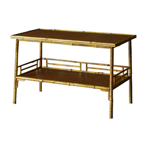 Table à thé en bambou, surface tressée, style antique, table basse, table à café inspirée du Zen, table tatami, petite table rétro - Product Image 5