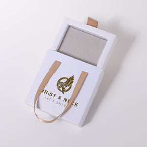 Boîte à bijoux en carton fantaisie colorée, écologique, avec tiroir coulissant, pour pendentif, boucles d'oreilles, bracelet, bague, emballage cadeau personnalisé en papier - Product Image 6