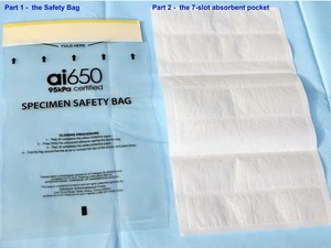 AI 95 Kpa Áp Suất Thử Nghiệm Túi Biohazard Mẫu Túi/Biohazard Phân Hủy Sinh Học 95kpa Y Tế Phong Bì - Product Image 2