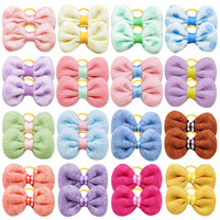 Chiens mignons à la mode fabriqués à la main cheveux arc élastique mobile cheveux pour animaux de compagnie arc pour chiens et chats cheveux accessoires