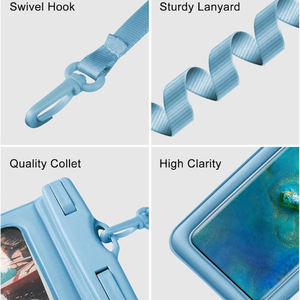 Étui de téléphone portable en PU étanche universel au design de luxe <span class=keywords><strong>avec</strong></span> pochette scellée en PVC transparent - Product Image 3