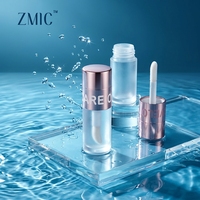 2-in-1 Klare Mattierte Lipgloss-Flasche mit Schwamm und Pinsel Roségold Schraubverschluss Concealer-Flasche Flüssiges Rouge Foundation-Behälter