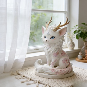 L'Esprit des Montagnes et des Mers : la Sculpture Auspicieuse du Cerf et du <span class=keywords><strong>Renard</strong></span>, sculptée et coulée par Bozhiyi - Product Image 5