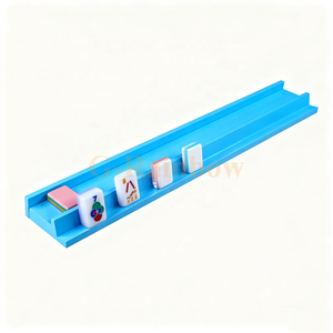 4 Pcs/set American Mahjongg Rack Jeu de société Règle de jeu en bois Mahjong Racks Magnets - Product Image 4