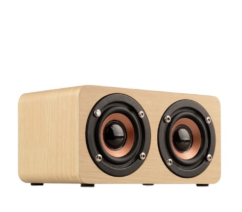 W5 Wooden VT Speaker, Powerful Low-frequency Speaker for Computers, Creative Portable Gift, Mini Audio System