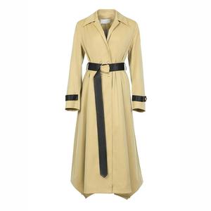 Trench da <span class=keywords><strong>donna</strong></span> all'ingrosso <span class=keywords><strong>primavera</strong></span> autunno giacca a vento cappotto slim in cotone - Product Image 1