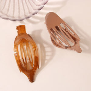 אופנה כפור שיער שטוח סיכת לנשים בציר שקוף מט duckbill שיער טופר בגודל גדול ponybed עבור שיער דק עבה - Product Image 5