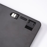 Clavier sans fil rechargeable à double mode directement de l'usine BT5.1+2.4G Conception antidérapante pour la compatibilité multi-systèmes