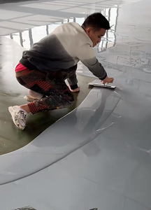 <span class=keywords><strong>Peinture</strong></span> époxy pour sols à base d'eau, haute adhérence, anti-moisissure, pour béton, couleur durable, application au pinceau - Product Image 6