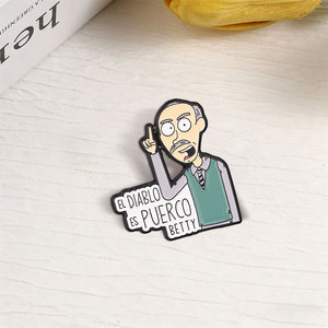 Pin Esmaltado de Personaje de Serie de TV de Comedia Americana, El <span class=keywords><strong>Diablo</strong></span> Es Puerco, Broche Clásico de Humor Televisivo, Insignia para Solapa y Bolsos, Joyería de Moda, Regalo - Product Image 2