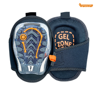 Genouillères professionnelles OEM en PVC épais + gel + mousse EVA, respirantes, antidérapantes, avec fermeture auto-agrippante, unisexes, pour la sécurité sportive, flexibles